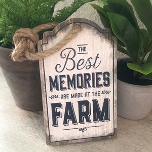 Vintage Inspired Rustic Farmhouse wooden sign with rope detail
